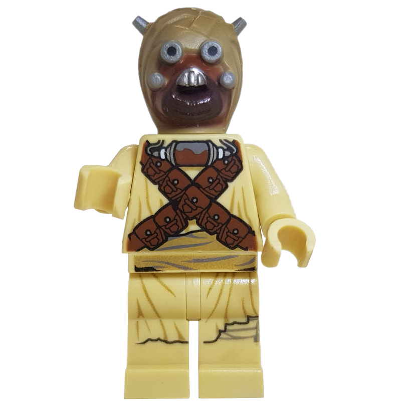 Lego Tusken Raider, Head Spikes, Crossed Shoulder Belts
