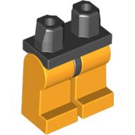 Lego Hips and Bright Light Orange Legs / Black