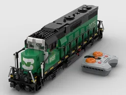 BNSF 2075 GP38-2 diesel locomotive motorized train
