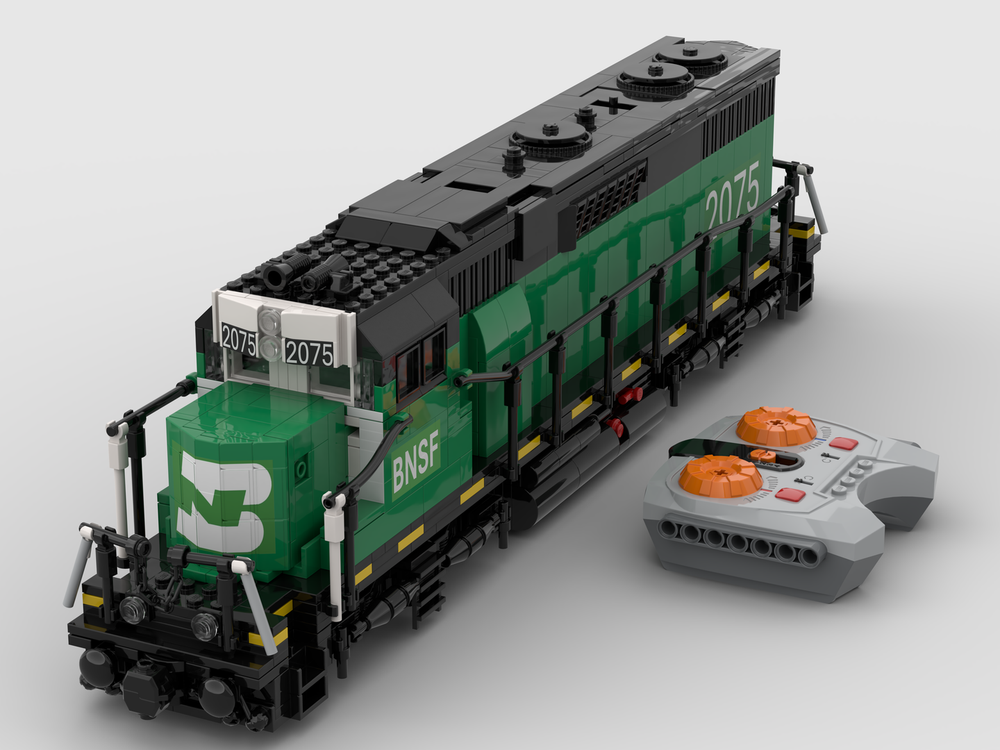 Lego BNSF 2075 GP38-2 diesel locomotive motorized train