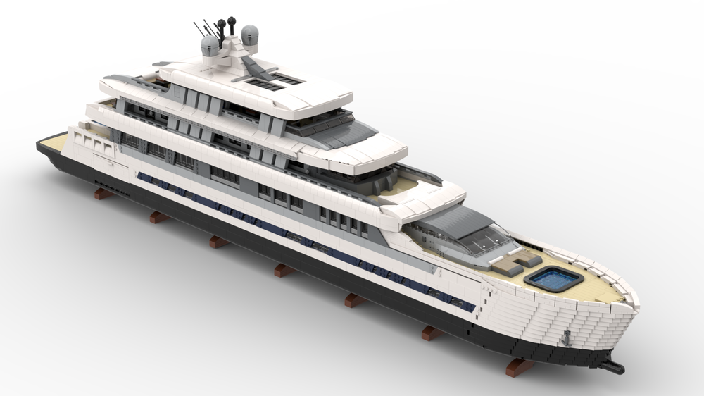 Lego Large Luxury Yacht - WHITE Version