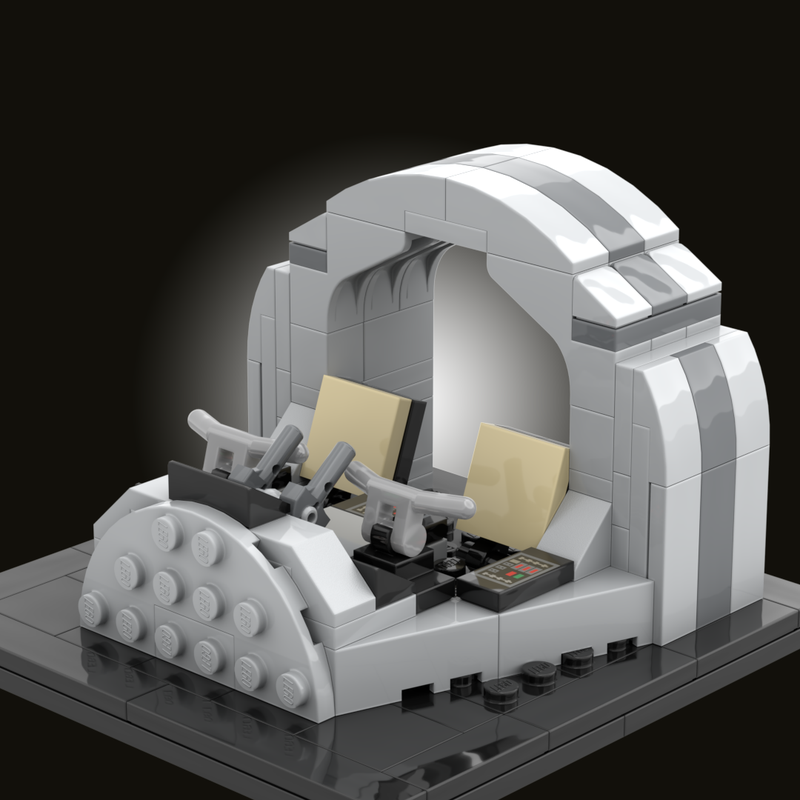 Lego Falcon cockpit diorama