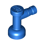 Lego Tap 1 x 1 without Hole in Spout / Blue