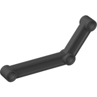 Lego Technic Link 1 x 9 Bent (6 - 4) / Black