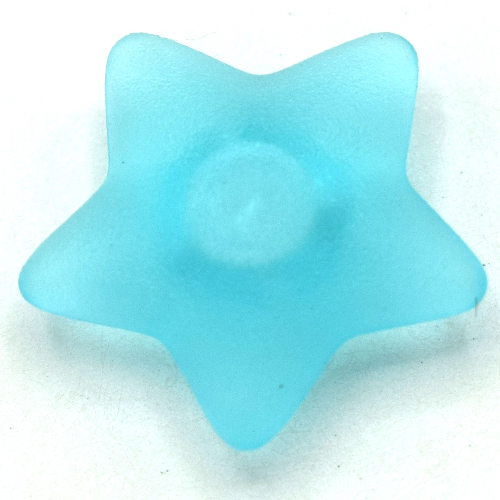 Lego Clikits Icon, Star 2 x 2 Small with Pin [Frosted] / Trans-Light Blue