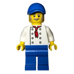 Chef, White Torso, Blue Legs, Blue Cap