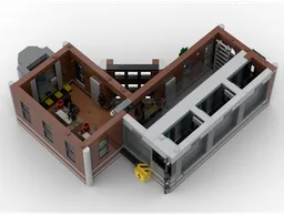 Arkham Asylum Lower Floor - Compatible with Set 76300