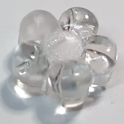 Clikits Icon, Flower 2 x 2 Small, 5 Petals with Hole / Trans-Clear