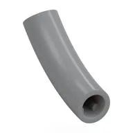 Brick Round 1 x 1 D. Tube with 45° Elbow and Axle Holes (Crossholes) at Each End / Light Bluish Gray