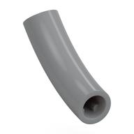 Lego Brick Round 1 x 1 D. Tube with 45° Elbow and Axle Holes (Crossholes) at Each End / Light Bluish Gray