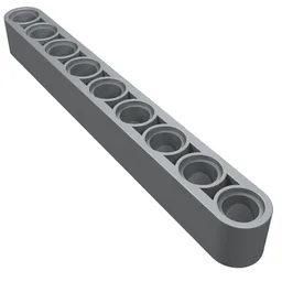 Technic Beam 1 x 9 Thick / Pearl Light Gray