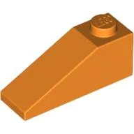 Brick Sloped 33° 3 x 1 / Orange