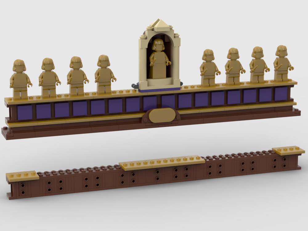 Lego Extended stand for Harry Potter Collectible Tiles and minifigs.