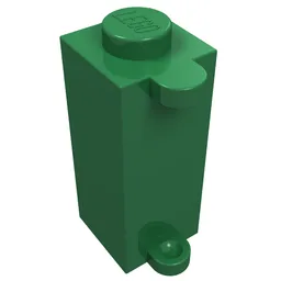 Brick Special 1 x 1 x 2 with Shutter Holder / Green