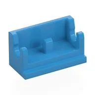 Hinge Brick 1 x 2 Base / Dark Azure