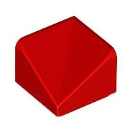 Brick Sloped 30° 1 x 1 x 2/3 Double Concave / Red