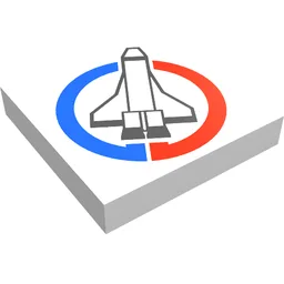 Tile 2 x 2 with Launch Command Logo Print