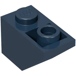 Brick Sloped Inverted 45° 2 x 1 / Dark Blue
