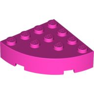 Lego Brick Round Corner 4 x 4 Full Brick / Dark Pink