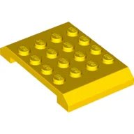Brick Sloped 4 x 6 x 2/3 Double / Yellow