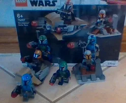 mandalorian speeder bike and defensive trench