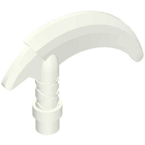 Lego Weapon Scythe / Hook with Bar / White