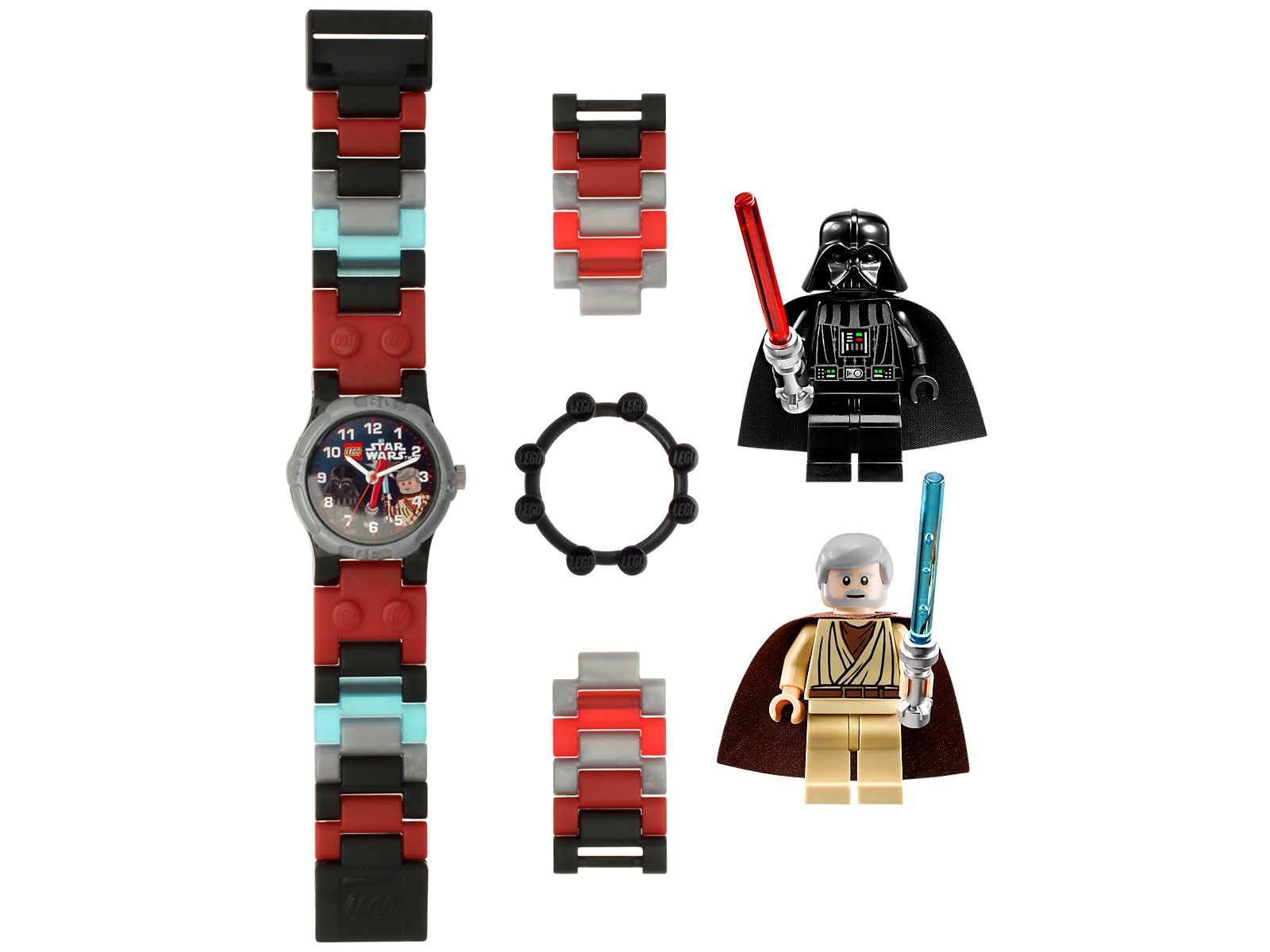 Lego Darth Vader vs Obi-Wan Buildable Watch with Toy