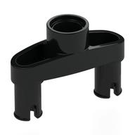 Lego Technic Pin Connector 3L with 2 Pins and Center Hole [Pin Ridges Across Part] / Black