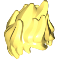 Lego Hair Tousled and Spiked Up Very High / Bright Light Yellow