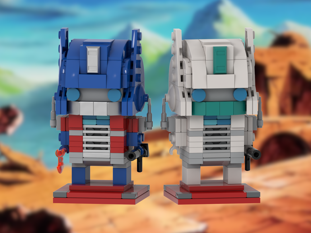 Lego Optimus Prime / Ultra Magnus Brickheads Two-Pack