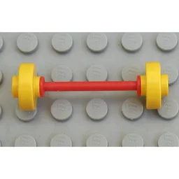 Belville / Fabuland Wheels with Red Axle / Yellow