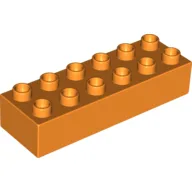 Duplo Brick 2 x 6 / Orange