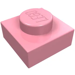 Plate 1 x 1 / Pink