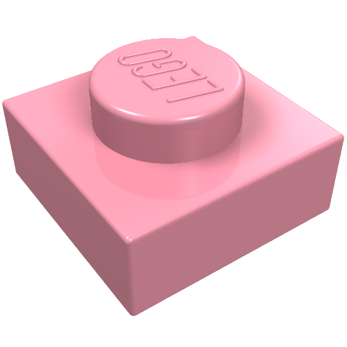 Lego Plate 1 x 1 / Pink