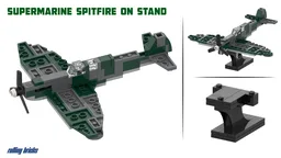 Supermarine Spitfire MK.VB on Display Stand