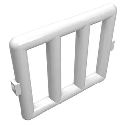 Bar 1 x 4 x 3 Window [Side Tabs] / White