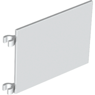 Lego Flag 6 x 4 with U-Clips / White