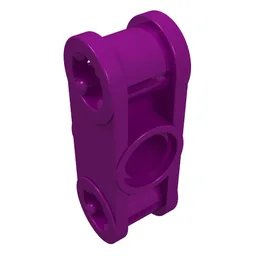 Technic Axle and Pin Connector Perpendicular 3L with Centre Pin Hole / Purple