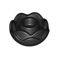 Lego Plant, Flower, Peony Rose with 2 Layers / Black