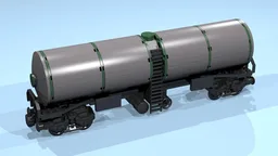 8-Wheel Tanker Wagon (gray, long)