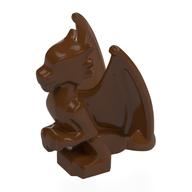 Lego Creature, Dragon, Baby, Sitting [PLAIN] / Reddish Brown