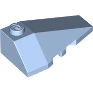 Brick Wedged, Sloped 4 x 2 Triple Right / Bright Light Blue