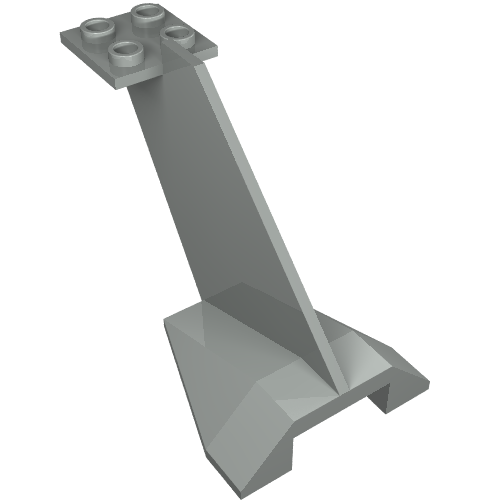Lego Tail Wedge / Light Gray