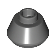 Lego Cone 1 1/2 x 1 1/2 x 2/3 / Dark Bluish Gray