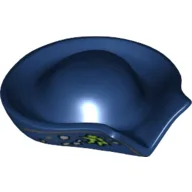 Hat Pirate Circular with Fold in Brim and Marine Growth Print / Dark Blue