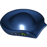 Lego Hat Pirate Circular with Fold in Brim and Marine Growth Print / Dark Blue