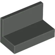 Panel 1 x 2 x 1 [Square Corners] / Dark Gray