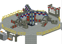 Lifting Twist Fairground Ride