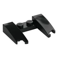 Brick Wedged, Curved 3 x 4 x 2/3 Cutout / Black