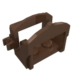 Animal / Creature Accessory, Saddle [Two Clips] / Brown